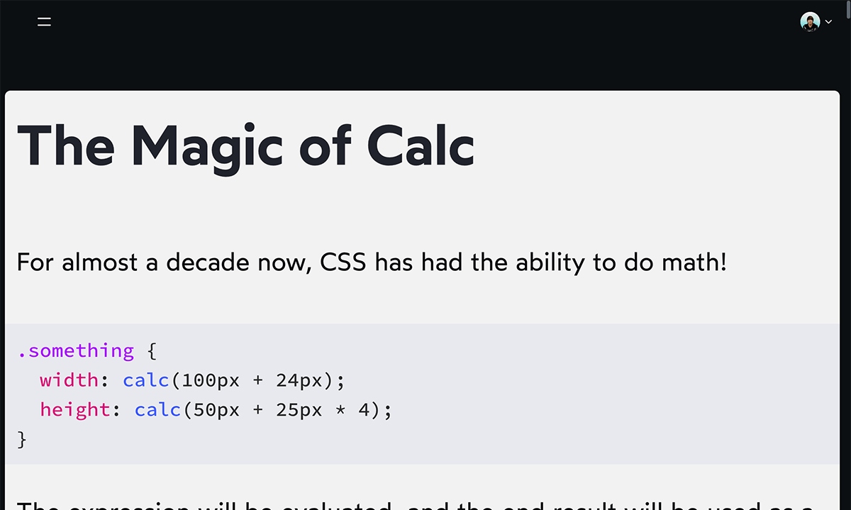 Il browser passa al layout mobile con il font ingrandito: testo grande con molto spazio per respirare